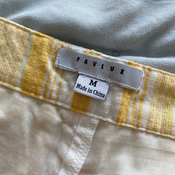 FavLux Yellow Striped Skirt - Picture 5 of 6